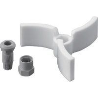 （株）フロンケミカル NR2680-004 フロンケミカル　フッ素樹脂（ＰＴＦＥ）３枚羽根スクリュー型攪拌棒８Φ　×　７００ｍｍ