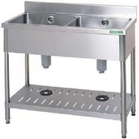 タニコー（株） TTS-2S-945 タニコー　二槽シンクホース付ＳＵＳ３０４