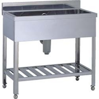 （株）東製作所 HPM1-1200L アズマ　一槽水切シンク左水槽　１２００×６００×８００