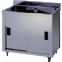 （株）東製作所 AP1-1200Y アズマ　一槽キャビネットシンク　１２００×７５０×８００