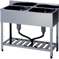 （株）東製作所 KPC2-1000 アズマ　二槽シンクＢＧ無ホース付　１０００×４５０×８００