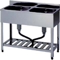 （株）東製作所 HPC2-1000 アズマ　二槽シンクＢＧ無ホース付　１０００×６００×８００