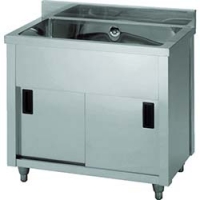 （株）東製作所 AP1-600K アズマ　一槽キャビネットシンク　６００×４５０×８００