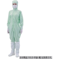 日本亚速旺 ASONE   1-2723-04 ＡＳ　無塵衣ＡＳ１９７Ｃ　フード付　緑　ＬＬ