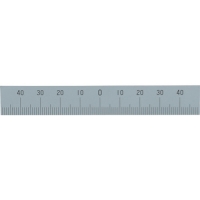 シンワ測定（株） 14160 シンワ　マシンスケール１００ｍｍ下段左右振分目盛穴無