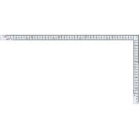 シンワ測定（株） 11161 シンワ　曲尺＿ホワイト厚手広巾５０ｃｍ表裏同目８段目盛