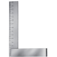 （株）ユニセイキ MDS-100 ユニ　目盛付精密台付スコヤー　１００ｍｍ