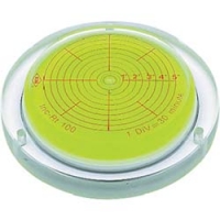 （株）アカツキ製作所 INC-RT100 ＫＯＤ　取付穴付角度計付丸台型アイベル水平器