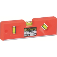 （株）エビス ED-15TLMR エビスダイヤモンド　磁石付トレンディレベル　蛍光レッド