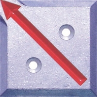 ＳＴＳ（株） SH-4-2 ＳＴＳ　境界用標示板（２穴・貼付用）ＳＨ－４　（１０枚入）