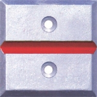 ＳＴＳ（株） SH-2-2 ＳＴＳ　境界用標示板（２穴・貼付用）ＳＨ－２　（１０枚入）