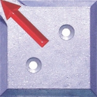 ＳＴＳ（株） SH-14-2 ＳＴＳ　境界用標示板（２穴・貼付用）ＳＨ－１４　（１０枚入）