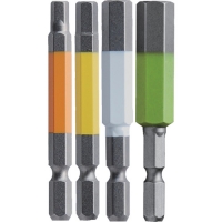 日本安力士 ANEX  ACHX4-65L アネックス　六角レンチカラービット４本組　全長６５ｍｍ