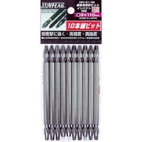 （株）新亀製作所 FWV-3110M サンフラッグ　四角ビット　＃３Ｘ１１０　（１０本入）