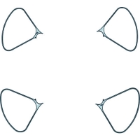 ＤＪＩ　ＪＡＰＡＮ（株） D-151422 ＤＪＩ　Ｐｈａｎｔｏｍ４　ＮＯ．１２４　プロペラガード４枚組（Ｏｂｓｉｄｉａｎ）