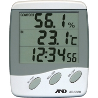 日本艾安得 AND   AD5680 Ａ＆Ｄ　時計付き温湿度計　外部センサー付き