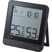 日本 ELECOM  OND-02BK エレコム　温湿度警告計「ｇｏｕｄ（ゴウド）」　大画面モデル　ブラック