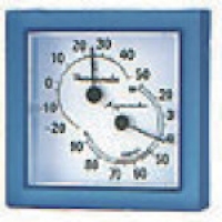 （株）佐藤計量器製作所 1006-00 佐藤　温湿度計ミニ　（ブルー）　（１００６－００）