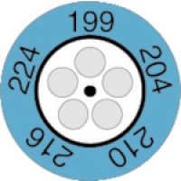 （株）テストー 0646.0077  199- 224 テストー　サーモメーター・クロックインジケータ