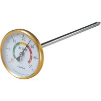（株）佐藤計量器製作所 2180-00 佐藤　バイメタル式温度計　穀温計　２５０Ｌ　（２１８０－００）