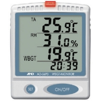 （株）日本緑十字社 375028 緑十字　熱中症指数モニター（屋内／壁掛・卓上形）