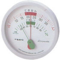 （株）佐藤計量器製作所 1024-00 佐藤　ルームメイト温湿度計　（１０２４－００）