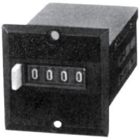 ライン精機（株） MCH-4P AC200V ライン精機　電磁カウンター（リセットツキ）４桁