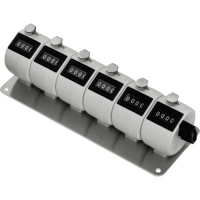 ライン精機（株） H-102PM-6 ライン精機　６連式数取器