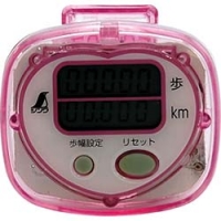 シンワ測定（株） 74137 シンワ　歩数計　ジョイウォーク　Ｒ　距離ピンク