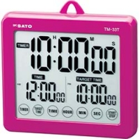 （株）佐藤計量器製作所 TM-33T-P 佐藤　ターゲットタイマー　ピンク　（１８０２－００）