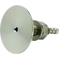 （株）山本電機製作所 PTC-VT6-30-S マノスター　飾りピトー管（飾り静圧管）　ＳＵＳ製　プレート面の仕上げ：切削仕上げ　適用壁厚さ１０～３０ｍｍ