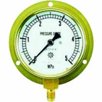 日本 TASCO ＴＡＳＣＯ TA148F-250 タスコ　圧力計（１／４″フレア、下出し、７５φ、つば付）