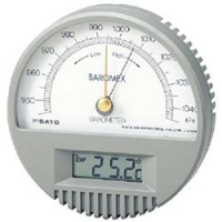 （株）佐藤計量器製作所 7612-00 佐藤　バロメックス気圧計（温度計付き）　（７６１２－００）