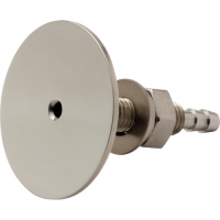 （株）山本電機製作所 PTC-VT6-30-SMF マノスター　飾りピトー管（飾り静圧管）　ＳＵＳ製　　プレート面の仕上げ：鏡面仕上げ　適用壁厚さ１０～３０ｍｍ