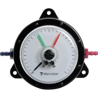 （株）山本電機製作所 WO81FT100DV マノスター　微差圧計　マノスターゲージ　＜表面形・置針２本付＞