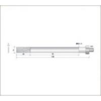（株）ナカニシ 60235 ナカニシ　電着ダイヤモンドヤスリ（軸径３ｍｍ）　全長１０５ｍｍ刃長２０ｍｍ刃幅８ｍｍ