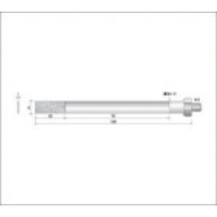 （株）ナカニシ 60236 ナカニシ　電着ダイヤモンドヤスリ（軸径３ｍｍ）　全長１０５ｍｍ刃長２０ｍｍ刃幅８ｍｍ