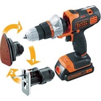 ポップリベット・ファスナー（株）　ブラック・アンド・デッカー事業部 EVO183-B1-JP Ｂ／Ｄ　１８Ｖ　マルチツール　ベーシック（ドリル・ジグソー・サンダー）