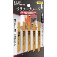 日本 TASCO ミツトモ 30492 ＲＥＬＩＥＦ　ジグソーブレード　金属厚板用　５本組　Ｂ型刃　ＨＳＳ－Ｃｏ