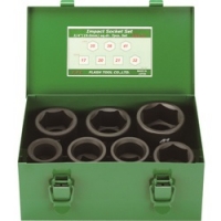 フラッシュツール（株） 6WA-S7 ＦＰＣ　インパクト　セミロングソケット　セット　差込角１９．０ｍｍ　７ｐｃ