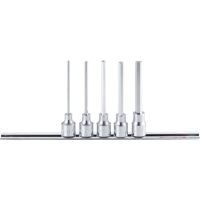 日本水户工机 MITOLOY  H306ML ミトロイ　３／８　ヘックスソケット　ロング　ホルダーセット　５コマ６点