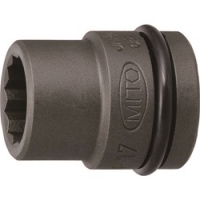 日本水户工机 MITOLOY  P4M-8 ミトロイ　１／２　インパクトレンチ用　ソケット（１２角）　８ｍｍ