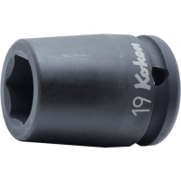 日本山下 KOKEN   15400M-19 コーケン　１５．９ｍｍ差込　インパクト６角ソケット　１９ｍｍ