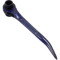（株）基陽 4041-2 ＫＨ　曲りシノ付ラチェットレンチ　１７×２１　ブルー