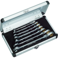 （株）スーパーツール GRW700F スーパー　ギアレンチ（フレックス）７丁組セット