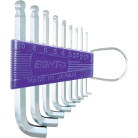 （株）エイト TTR-S9 エイト　六角棒スパナ　テーパーヘッド　標準寸法　特短　セット