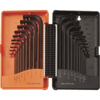 日本中山 TRUSCO  TBRI20S ＴＲＵＳＣＯ　ボールポイント六角棒レンチ（標準タイプ）　ミリ１０本・インチ１０本