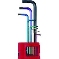 （株）ベッセル 8909BP ベッセル　レインボールＬ型レンチ　９本組　８９０９ＢＰ