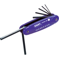 （株）エイト 009-1N エイト　ナイフ型　六角棒スパナ　樹脂カバー　セット