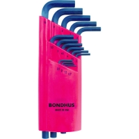 ボンダス・ジャパン（株） HLX15M ボンダス　六角Ｌ－レンチ　ロング　セット１５本組（１．２７－１０ｍｍ）